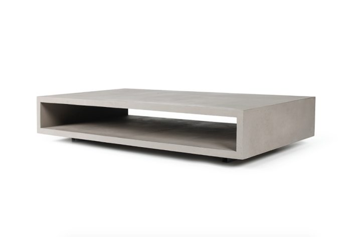 Concrete coffee table