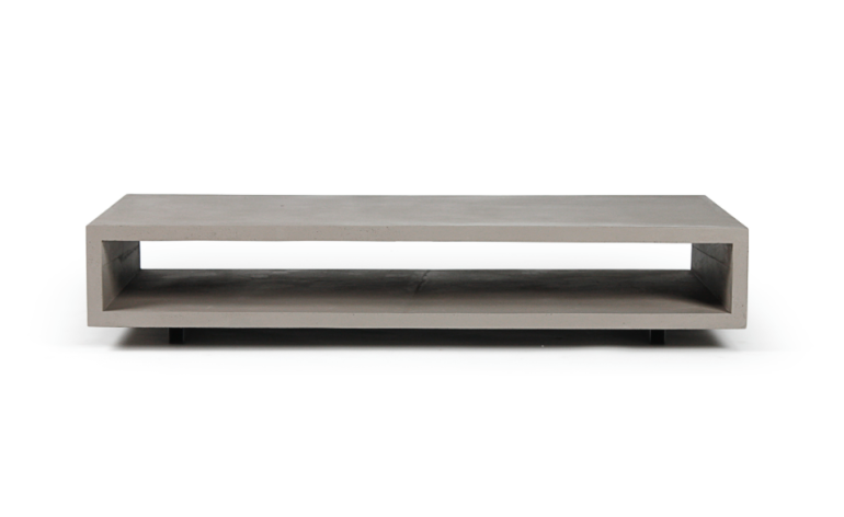 Concrete coffee table