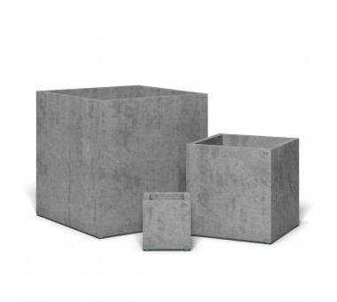 Cube concrete flowerpot M